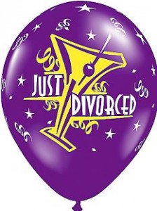 divorce party balloon